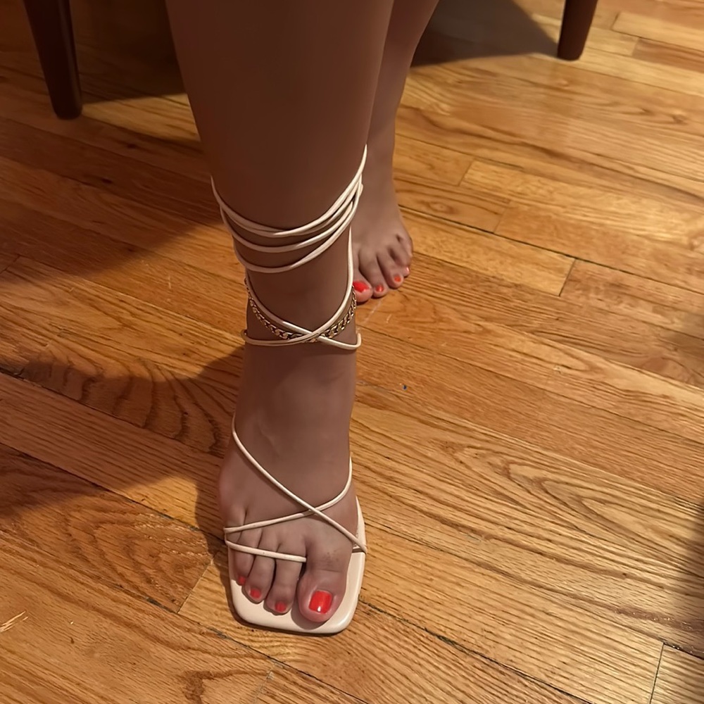 PLT strappy sandal heels